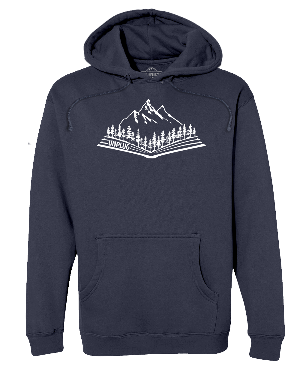 Open Book Mountain Scene Heavyweight Hoodie