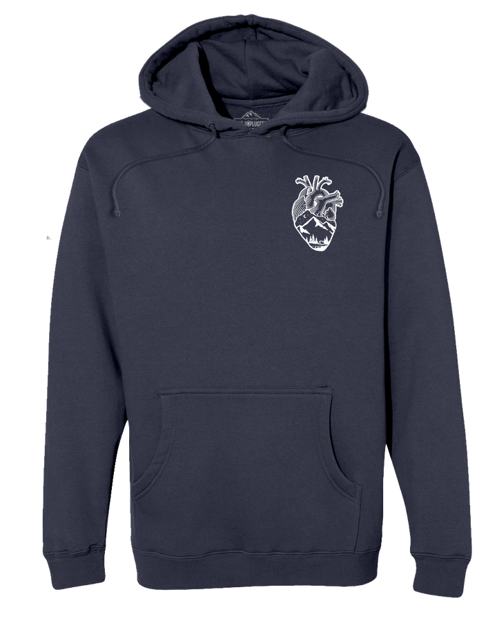 ANATOMICAL HEART (LEFT CHEST) Heavyweight Hoodie