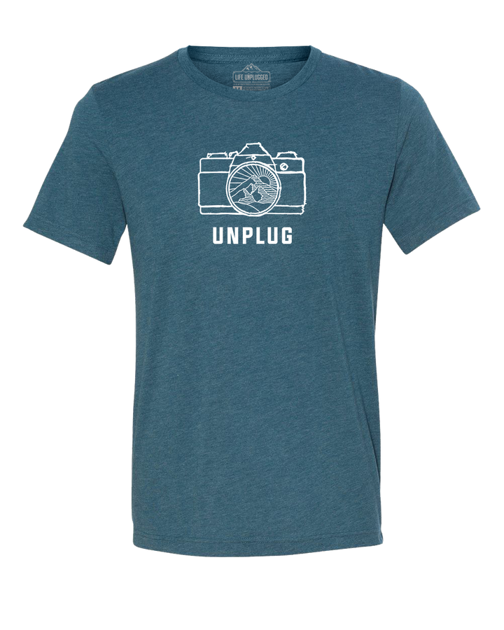 Camera Mountain Lens Triblend T-Shirt