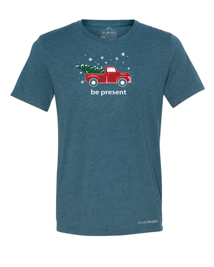 Christmas Tree Truck Triblend T-Shirt