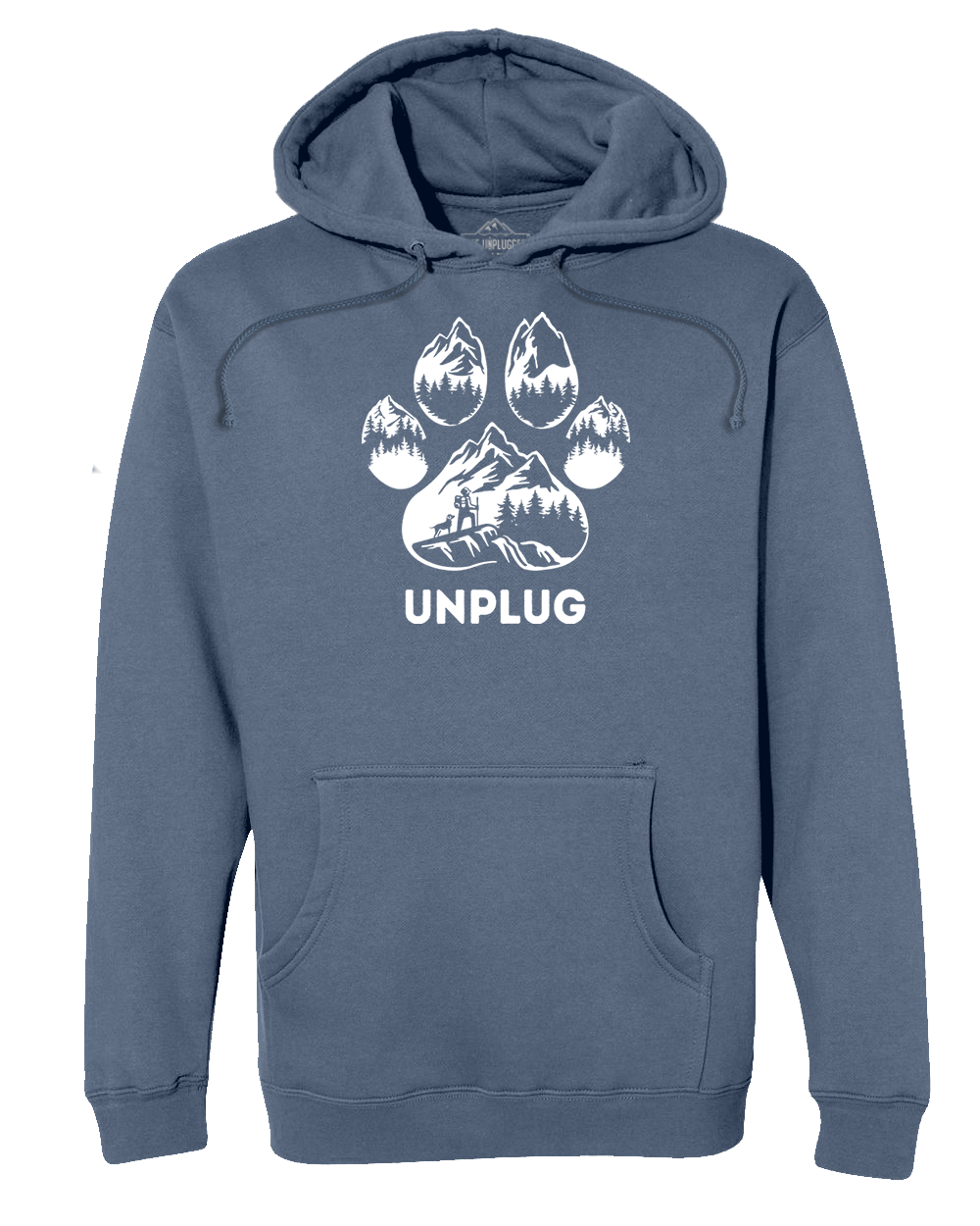 LIMITED DROP! Paw Print Mountain Scene Heavyweight Hoodie