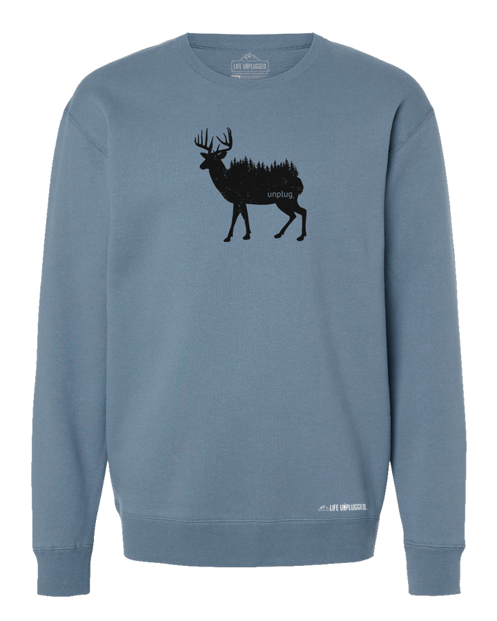 Deer In The Trees Heavyweight Crewneck Sweatshirt