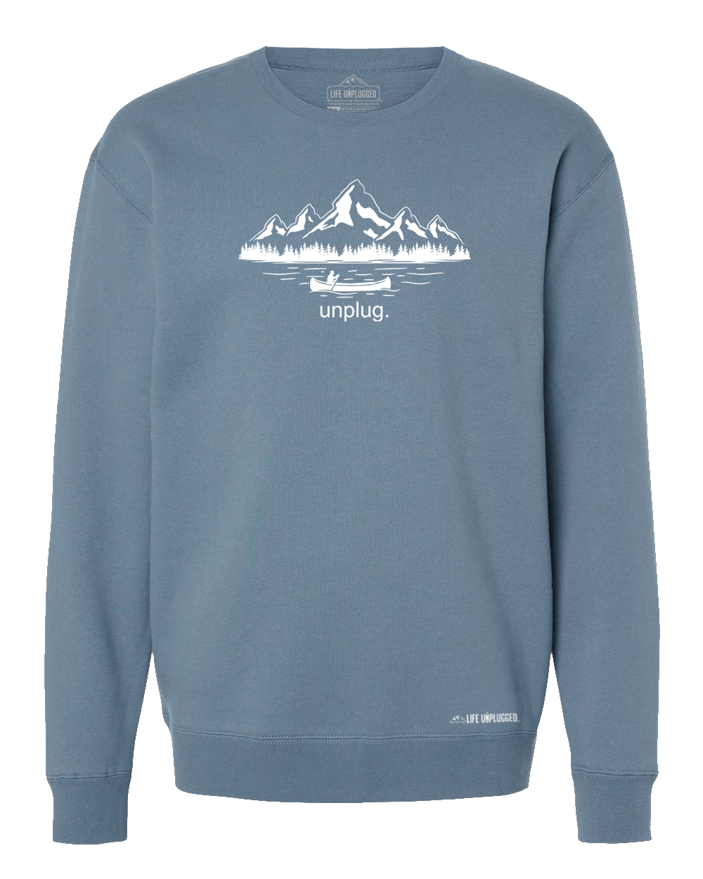 Canoeing In The Mountains Heavyweight Crewneck Sweatshirt