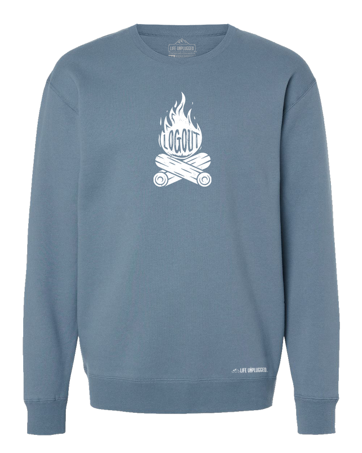 Log Out Campfire Heavyweight Crewneck Sweatshirt