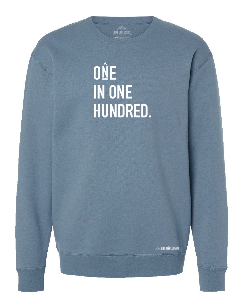 One In One Hundred Stacked Heavyweight Crewneck Sweatshirt