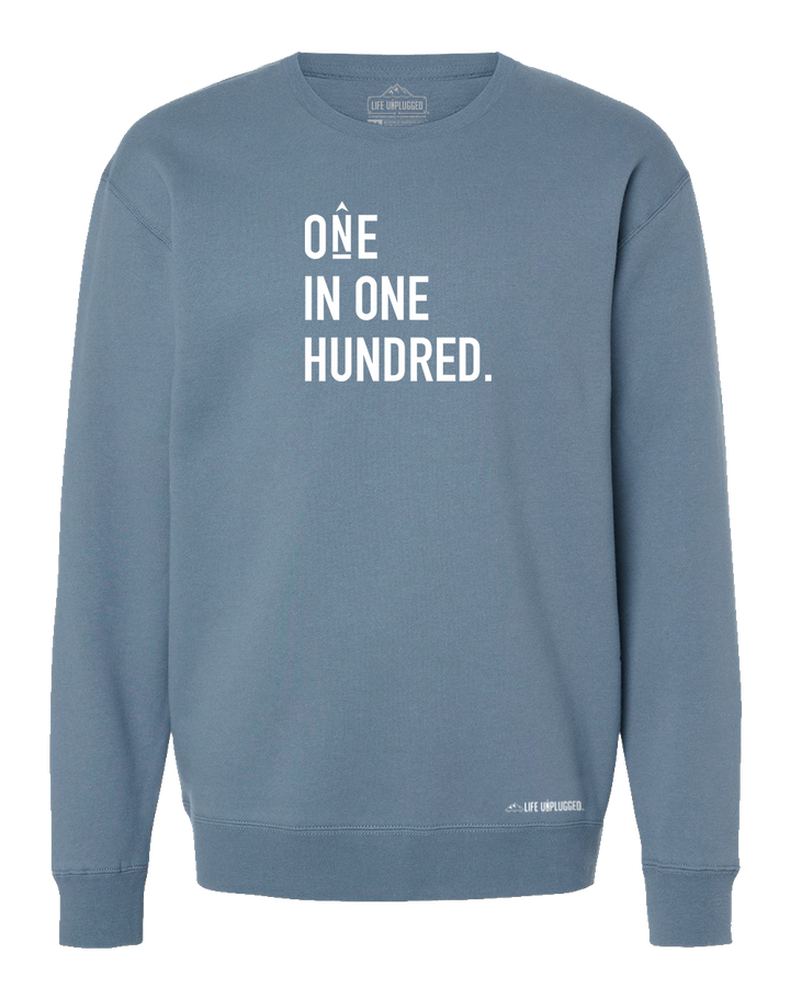 One In One Hundred Stacked Heavyweight Crewneck Sweatshirt