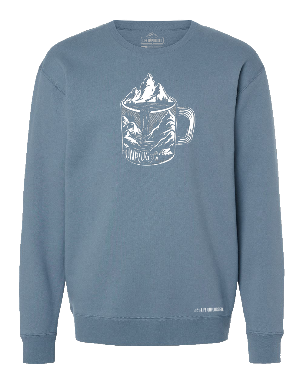 Coffee Mountain Scene Heavyweight Crewneck Sweatshirt