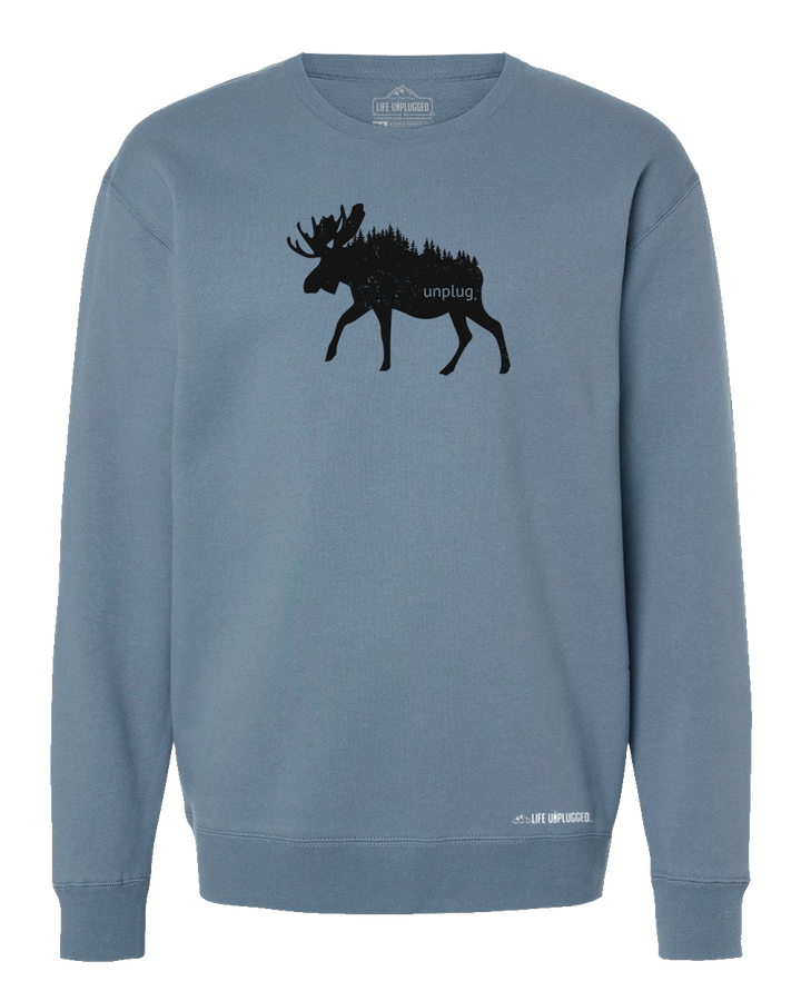 Moose In The Trees Heavyweight Crewneck Sweatshirt