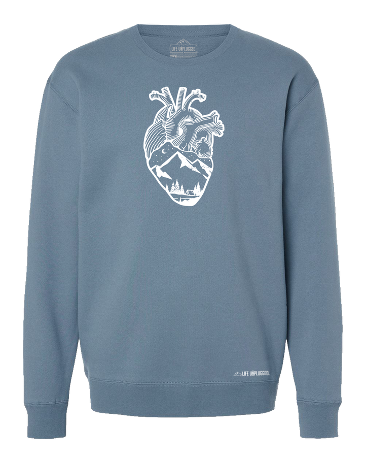 Anatomical Heart (Full Chest) Heavyweight Crewneck Sweatshirt