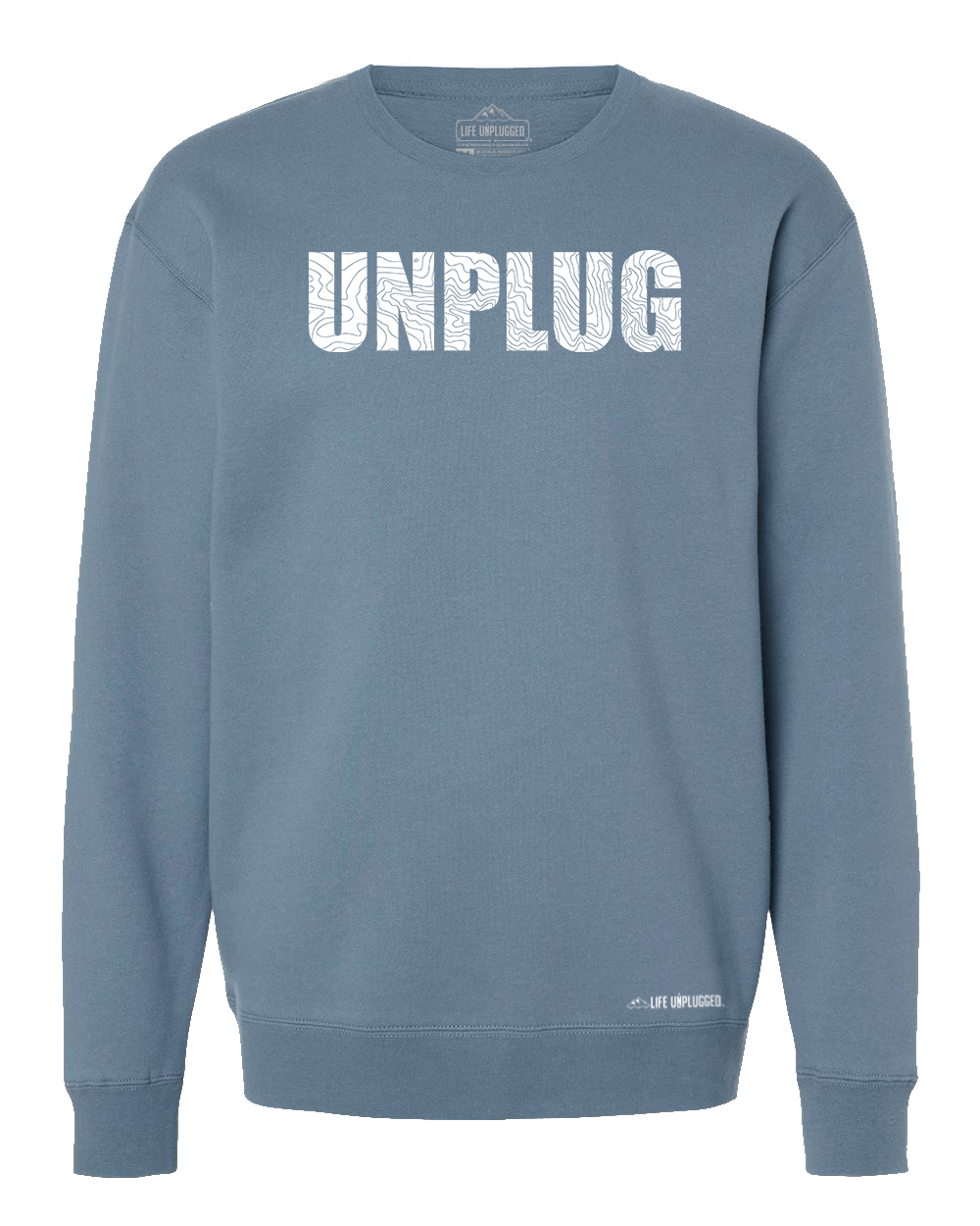 Unplug Topo Map Heavyweight Crewneck Sweatshirt