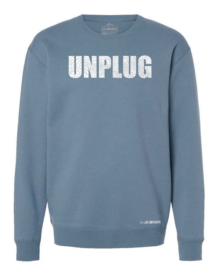 Unplug Topo Map Heavyweight Crewneck Sweatshirt