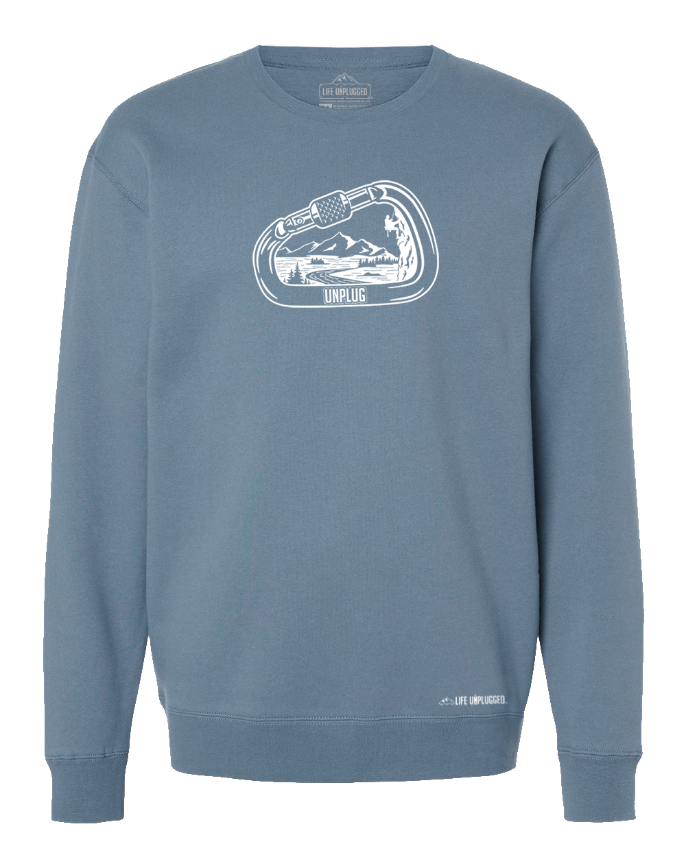 Rock Climbing Mountain Scene Heavyweight Crewneck Sweatshirt