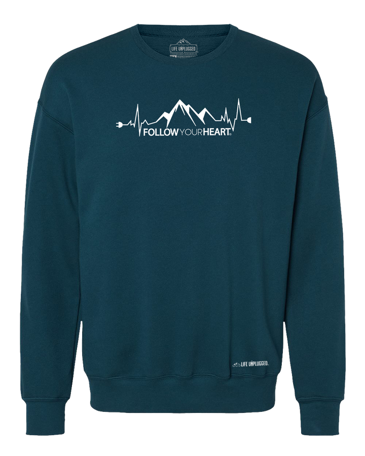 Follow Your Heart Midweight Super Soft Crewneck Sweatshirt