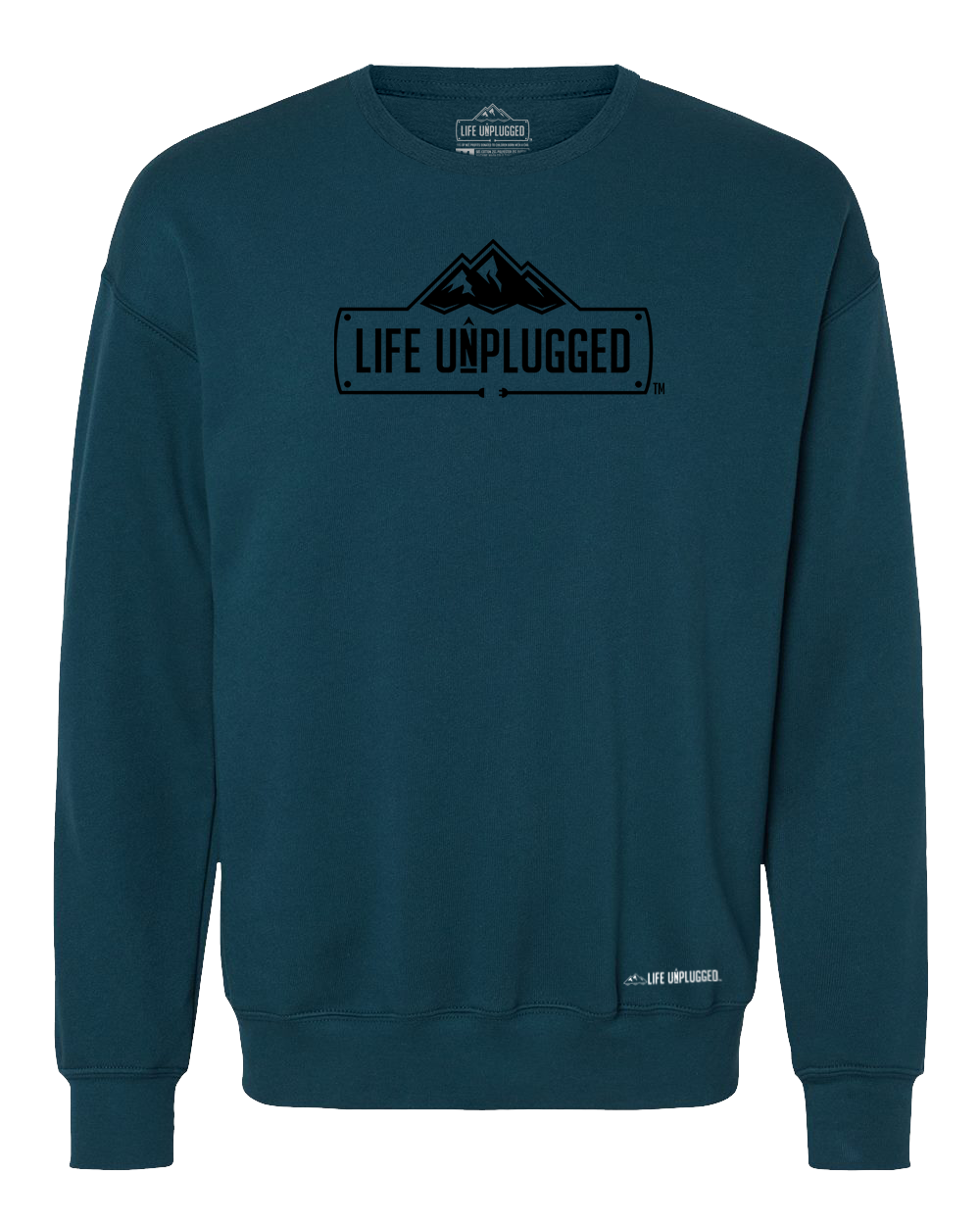 Life Unplugged Logo Midweight Super Soft Crewneck Sweatshirt