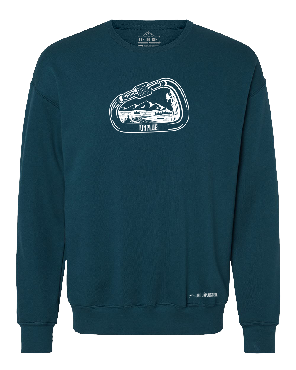 Rock Climbing Mountain Scene Midweight Super Soft Crewneck Sweatshirt