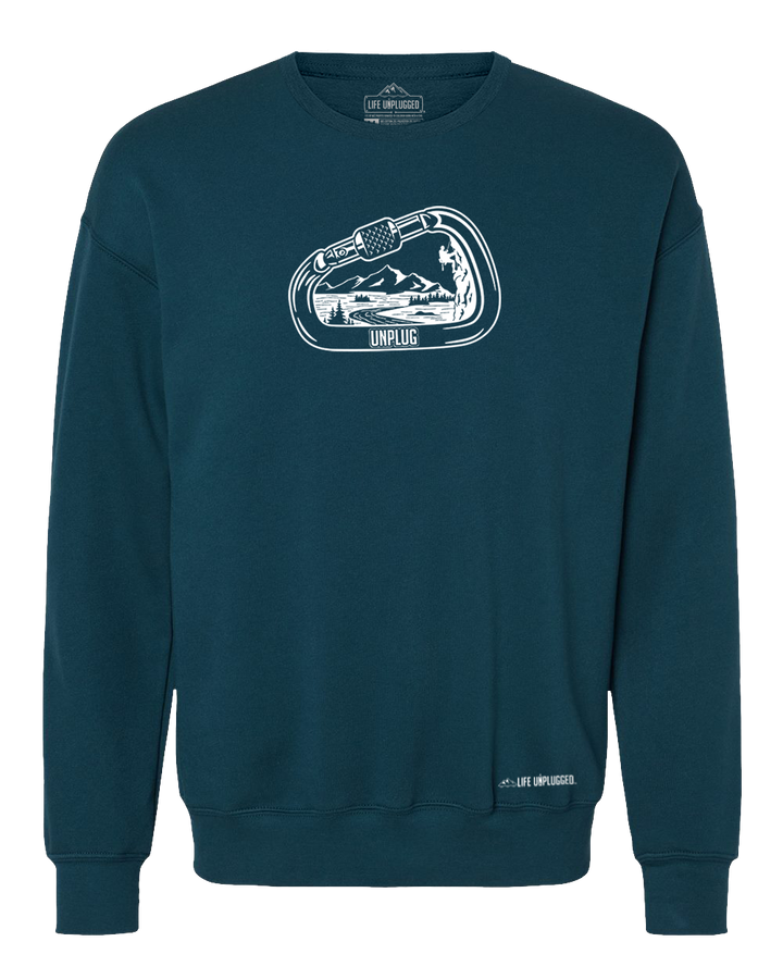 Rock Climbing Mountain Scene Midweight Super Soft Crewneck Sweatshirt