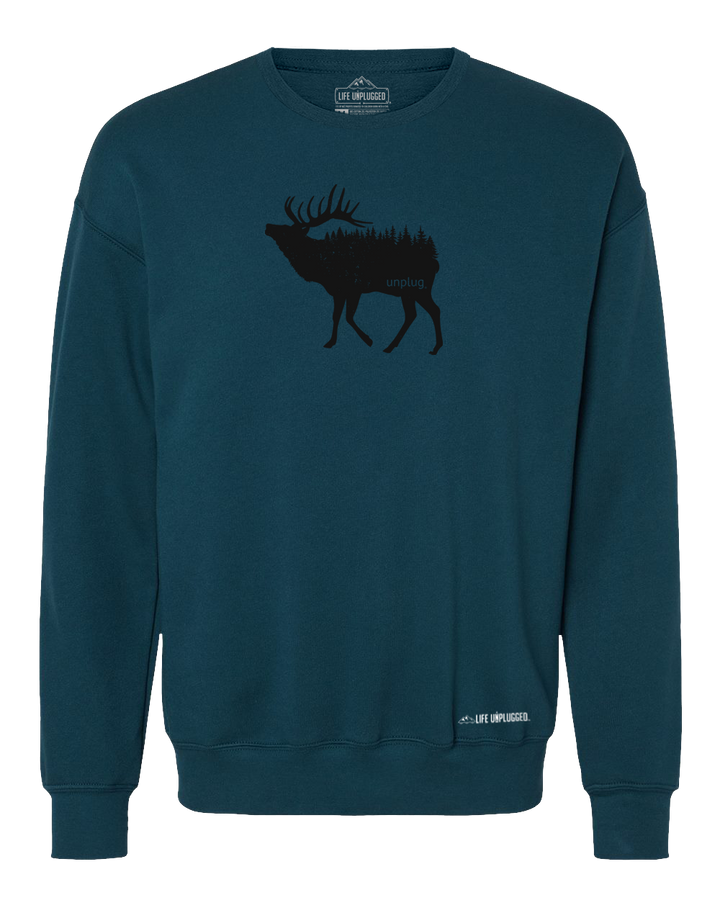 Elk In The Trees Midweight Super Soft Crewneck Sweatshirt