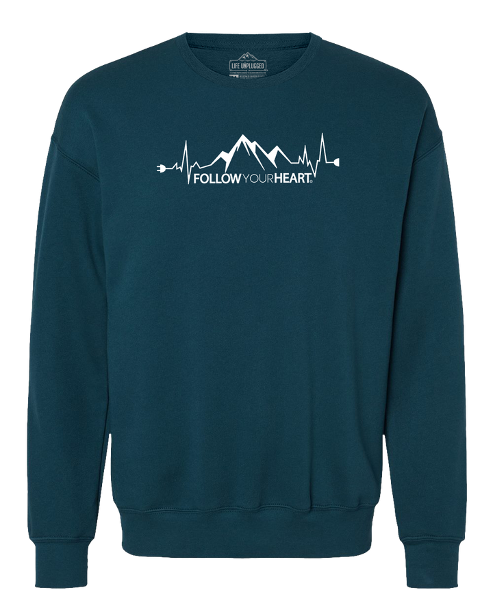 Follow Your Heart Midweight Super Soft Crewneck Sweatshirt