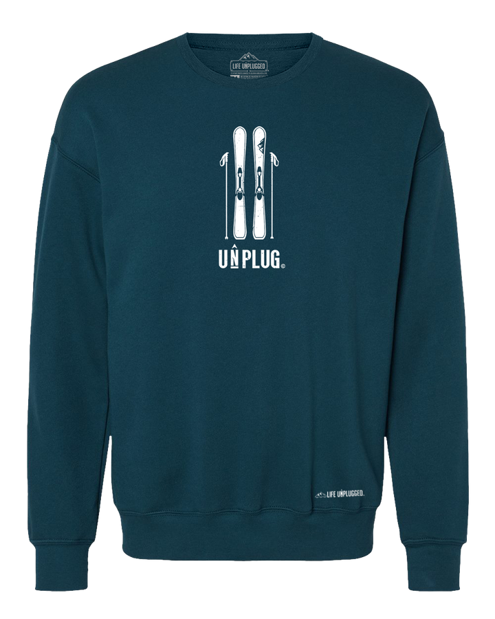 Skiing Midweight Super Soft Crewneck Sweatshirt