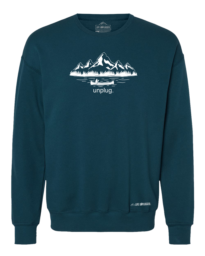 Canoeing In The Mountains Midweight Super Soft Crewneck Sweatshirt