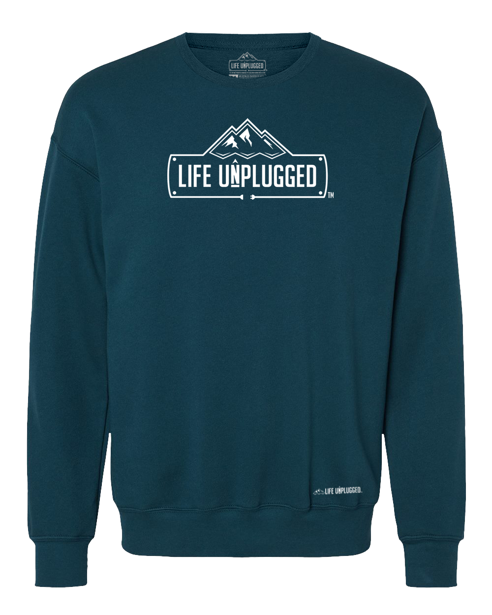 Life Unplugged Logo Midweight Super Soft Crewneck Sweatshirt