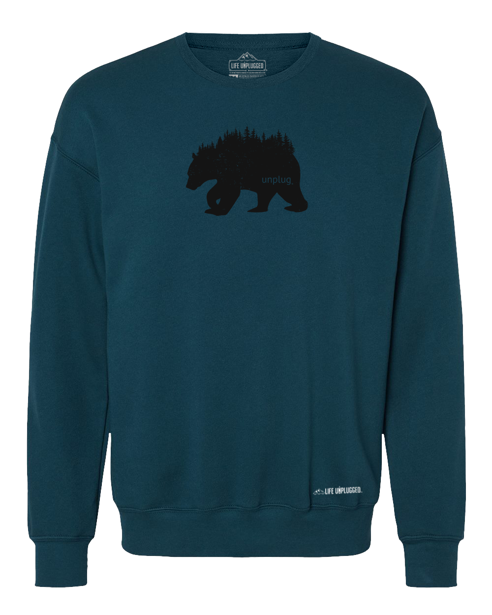 Bear In The Trees Midweight Super Soft Crewneck Sweatshirt