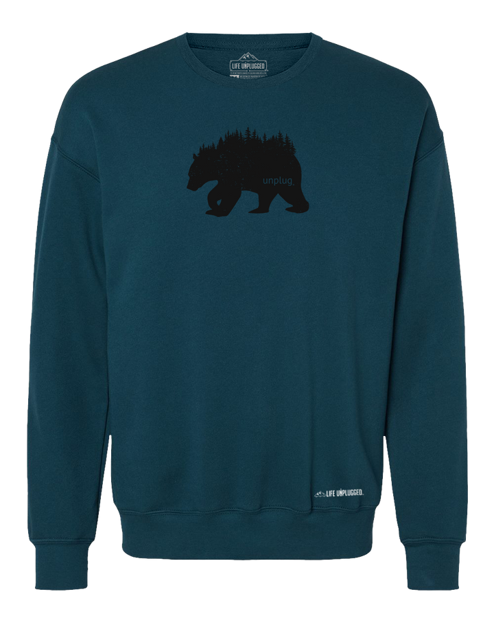 Bear In The Trees Midweight Super Soft Crewneck Sweatshirt