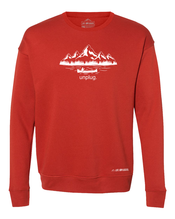 Canoeing In The Mountains Midweight Super Soft Crewneck Sweatshirt