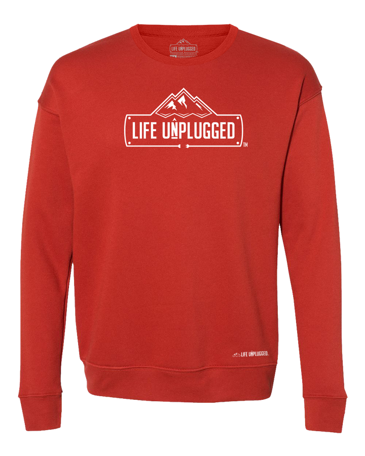 Life Unplugged Logo Midweight Super Soft Crewneck Sweatshirt