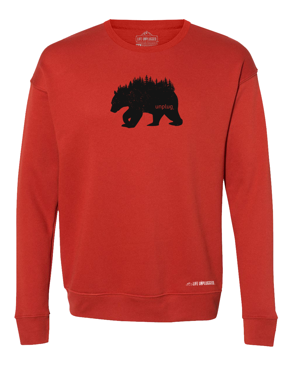 Bear In The Trees Midweight Super Soft Crewneck Sweatshirt