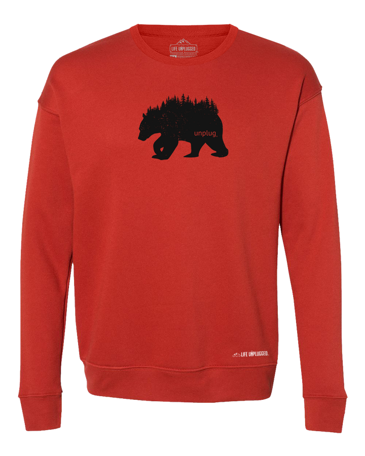 Bear In The Trees Midweight Super Soft Crewneck Sweatshirt