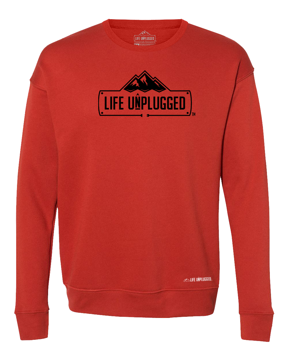 Life Unplugged Logo Midweight Super Soft Crewneck Sweatshirt