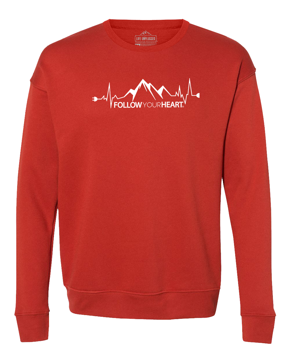 Follow Your Heart Midweight Super Soft Crewneck Sweatshirt