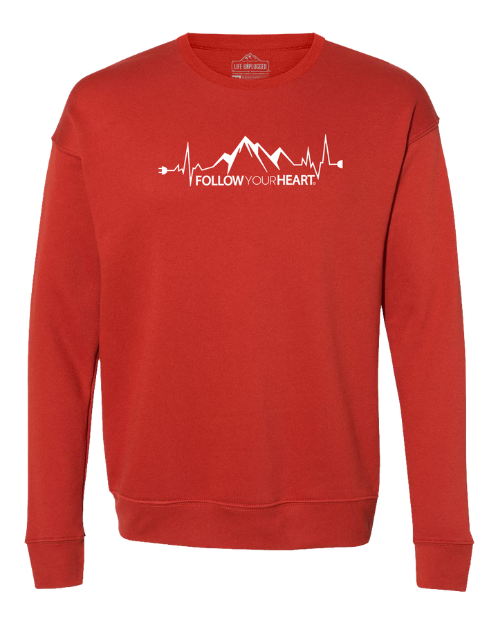 Follow Your Heart Midweight Super Soft Crewneck Sweatshirt