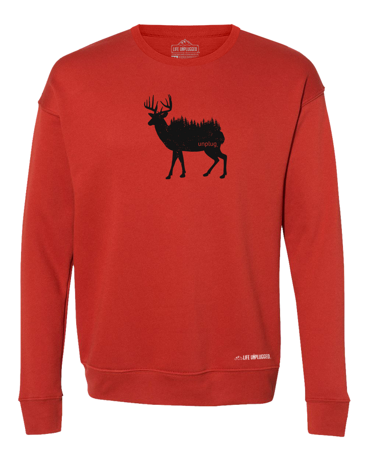 Deer In The Trees Midweight Super Soft Crewneck Sweatshirt