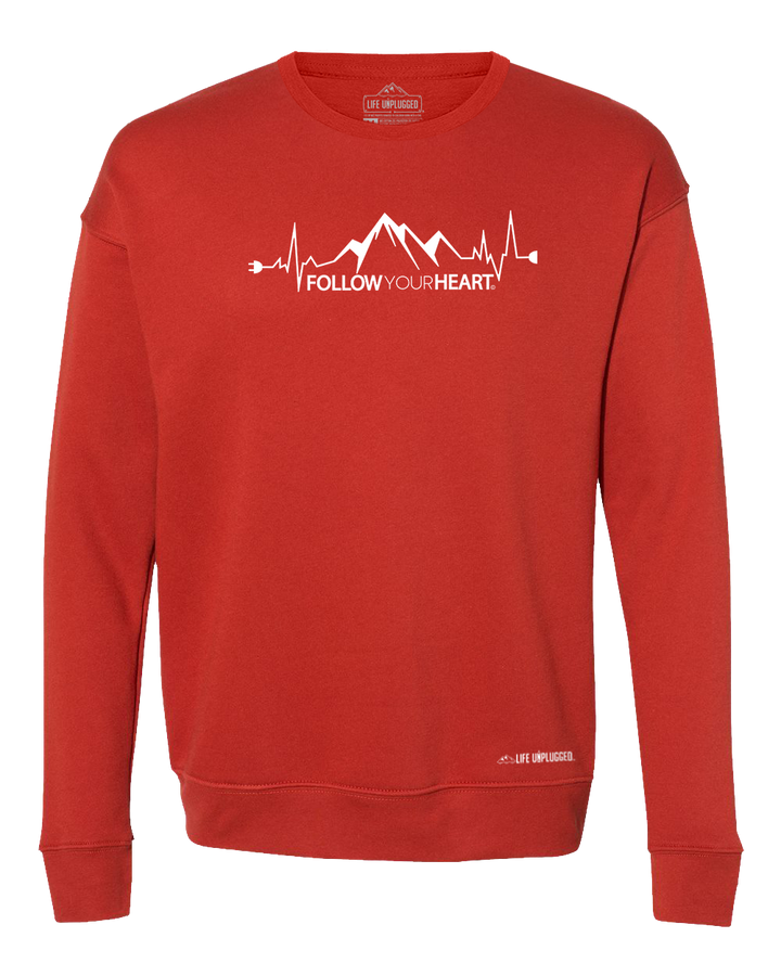 Follow Your Heart Midweight Super Soft Crewneck Sweatshirt