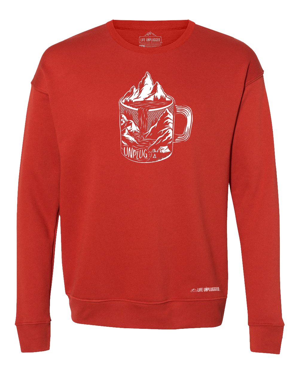 Coffee Mountain Scene Midweight Super Soft Crewneck Sweatshirt