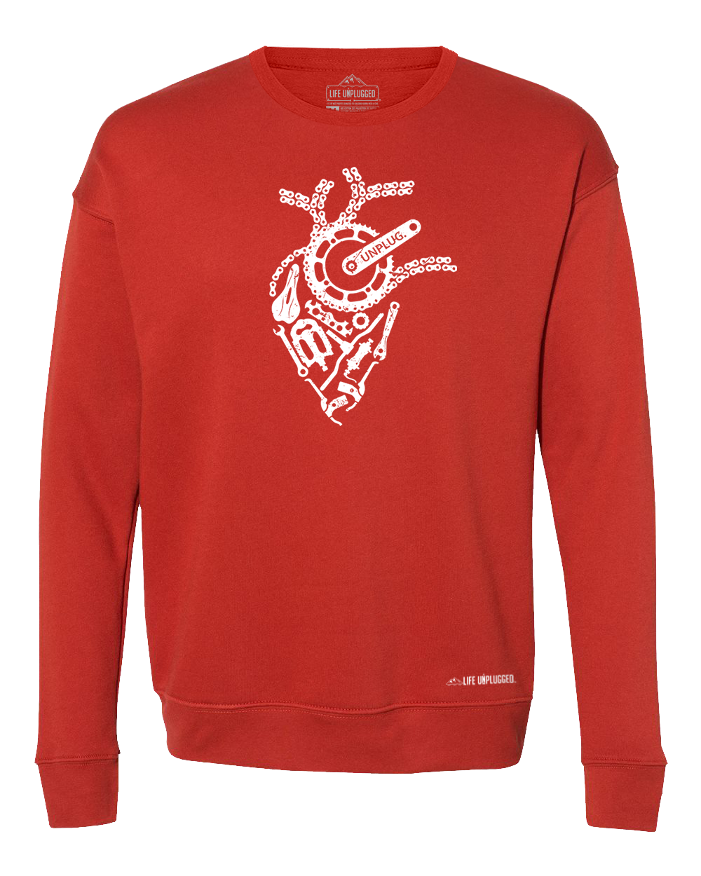 Anatomical Heart (Bicycle Parts) Midweight Super Soft Crewneck Sweatshirt