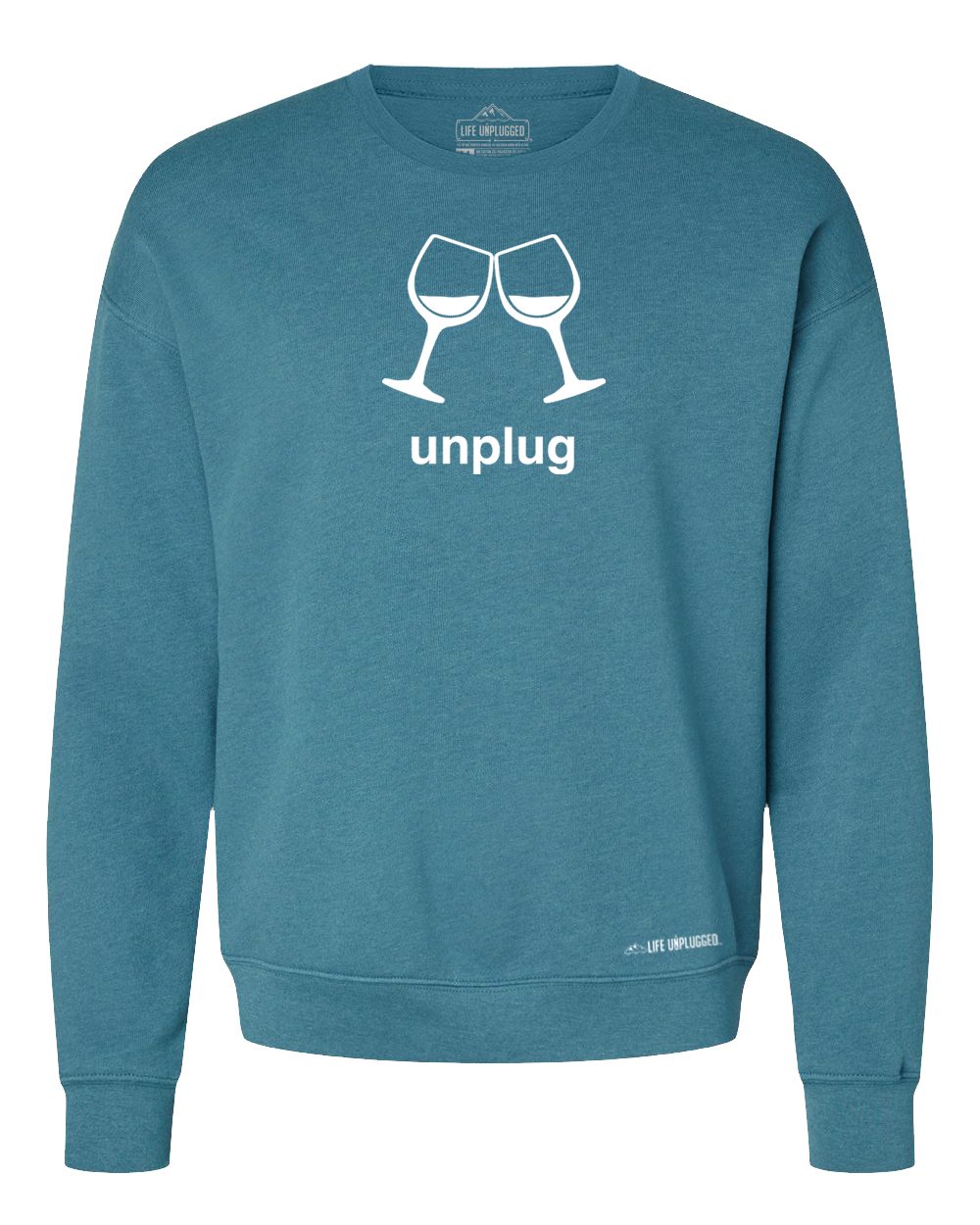 Wine Glass Midweight Super Soft Crewneck Sweatshirt