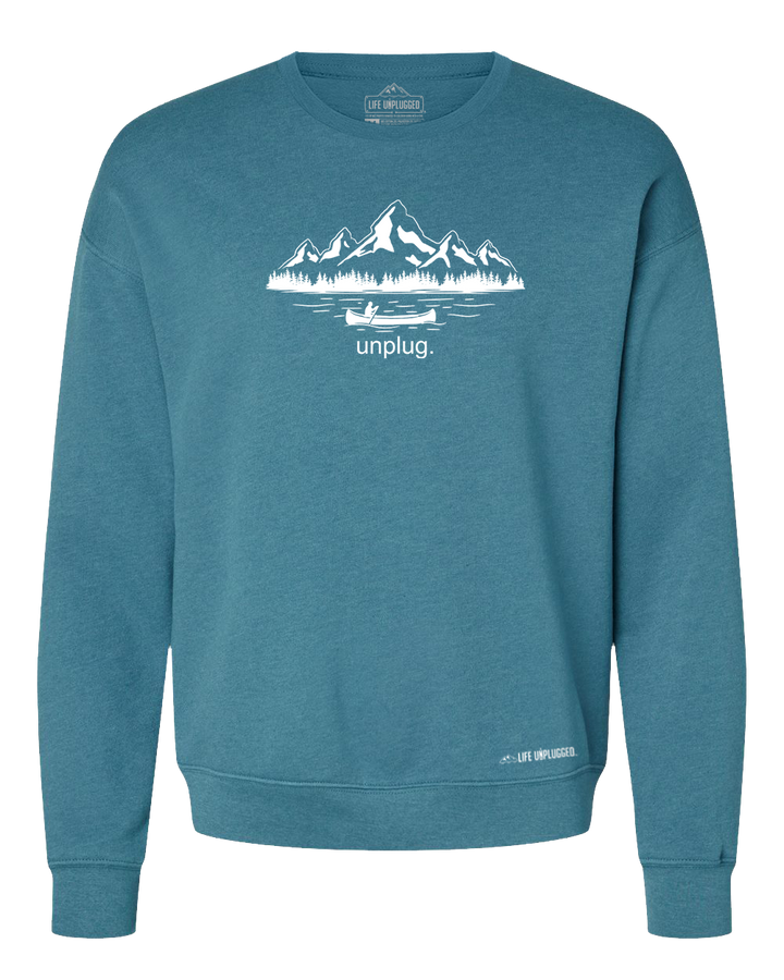 Canoeing In The Mountains Midweight Super Soft Crewneck Sweatshirt