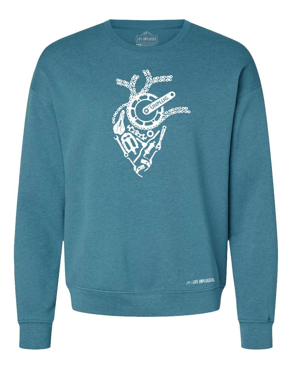 Anatomical Heart (Bicycle Parts) Midweight Super Soft Crewneck Sweatshirt