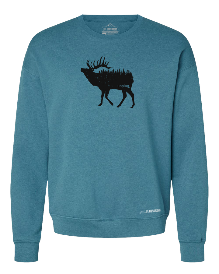 Elk In The Trees Midweight Super Soft Crewneck Sweatshirt