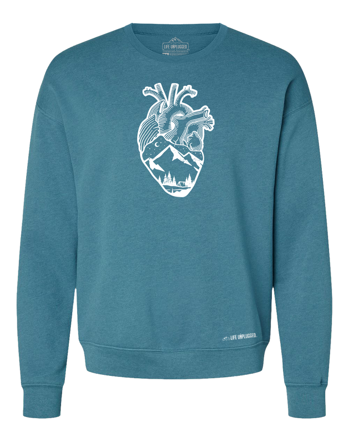 Anatomical Heart (Full Chest) Midweight Super Soft Crewneck Sweatshirt