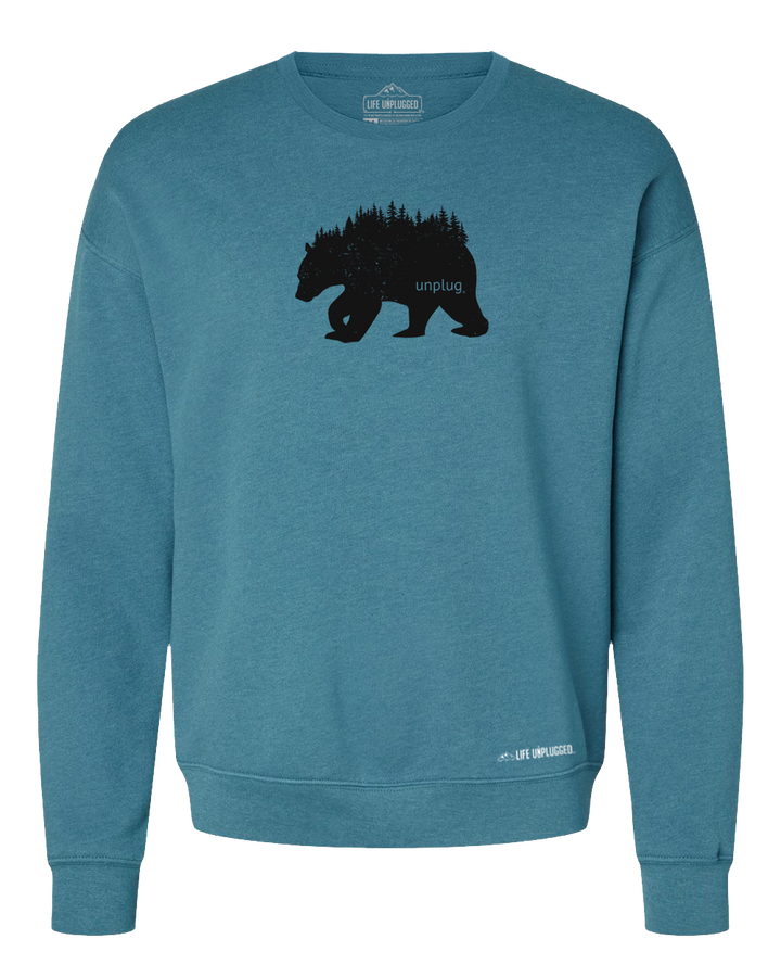 Bear In The Trees Midweight Super Soft Crewneck Sweatshirt