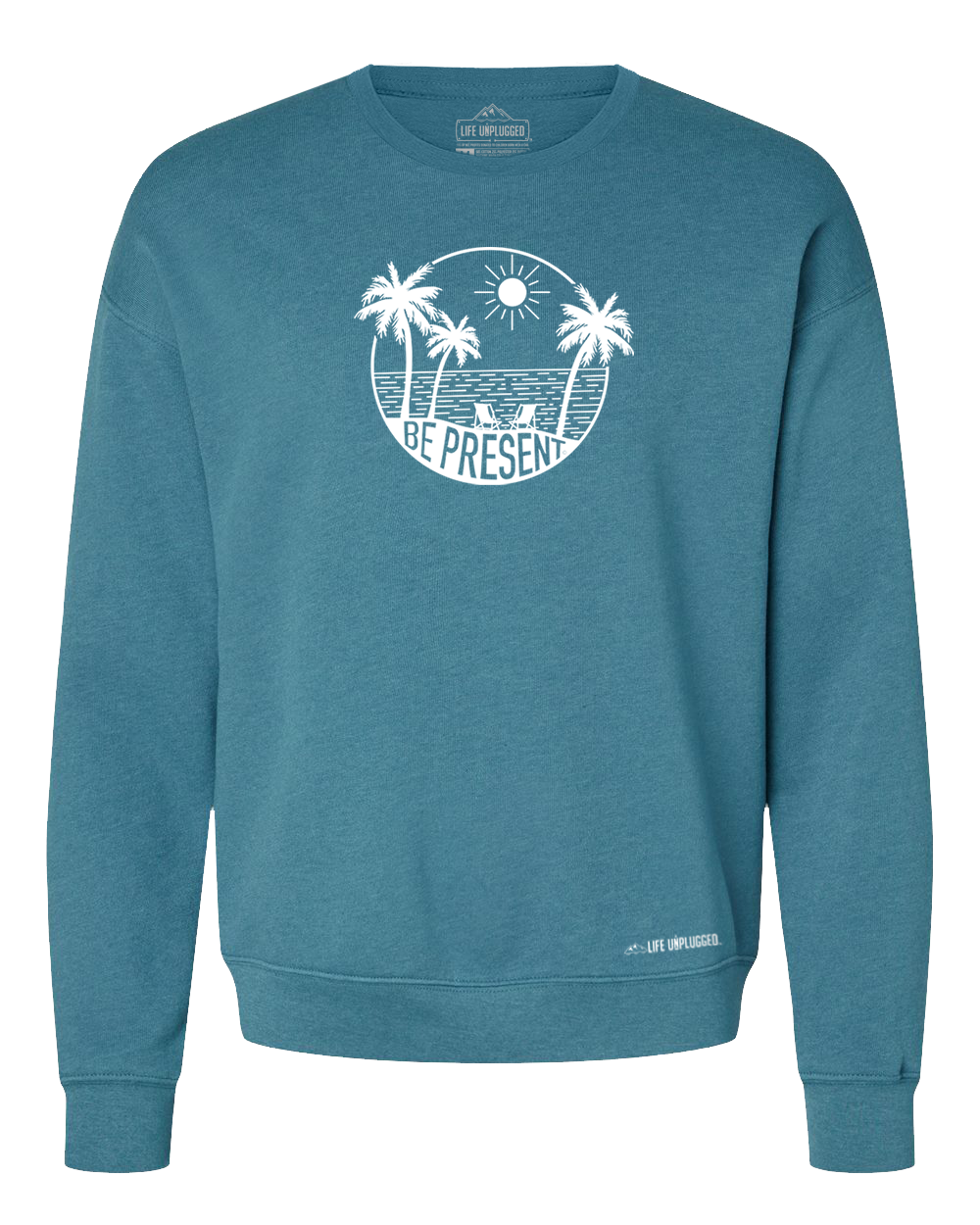 Be Present Beach Midweight Super Soft Crewneck Sweatshirt