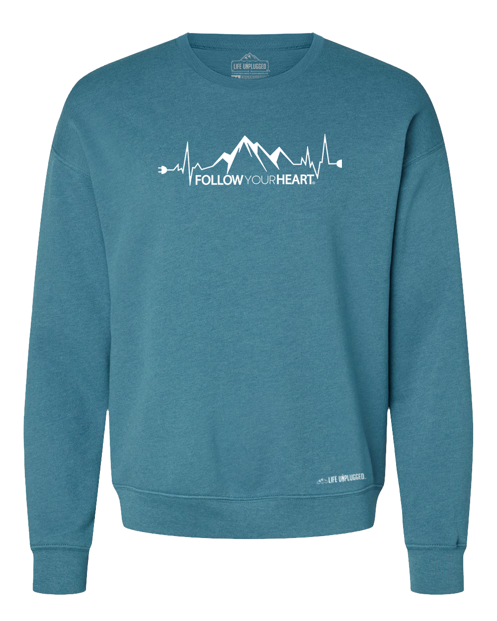 Follow Your Heart Midweight Super Soft Crewneck Sweatshirt