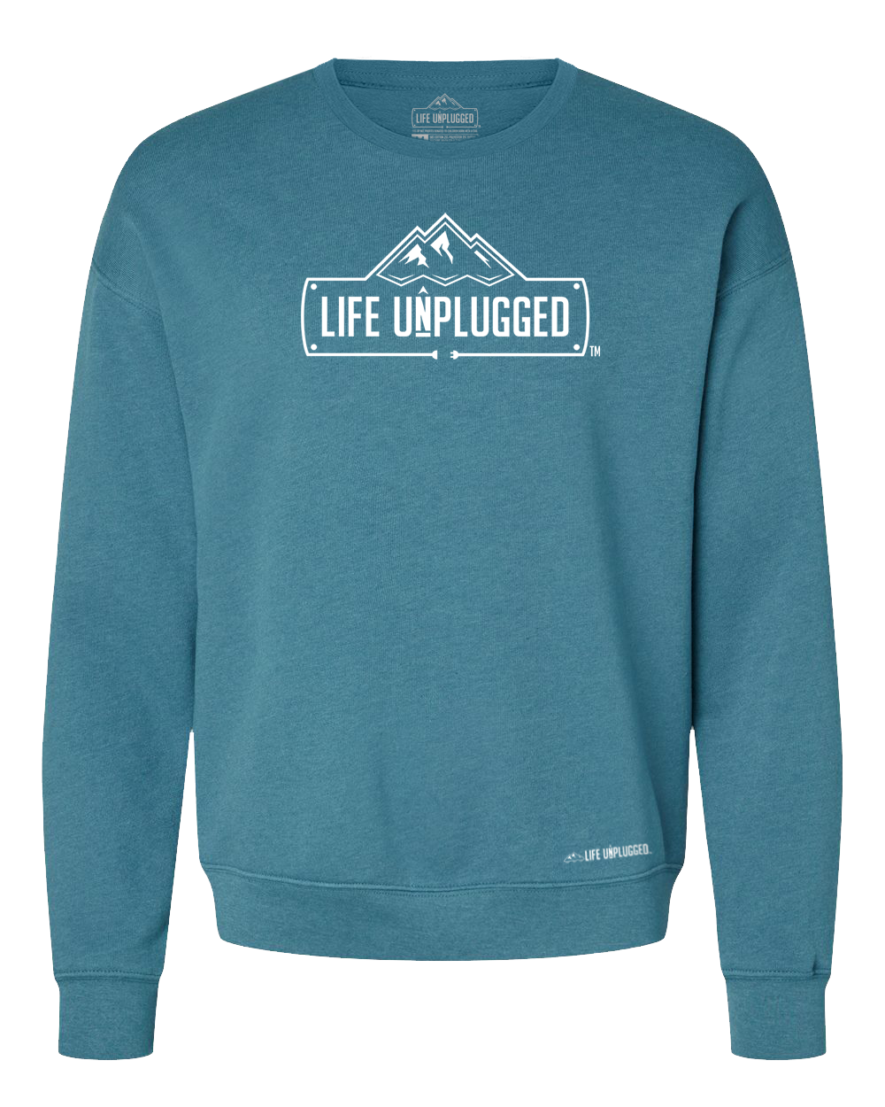 Life Unplugged Logo Midweight Super Soft Crewneck Sweatshirt