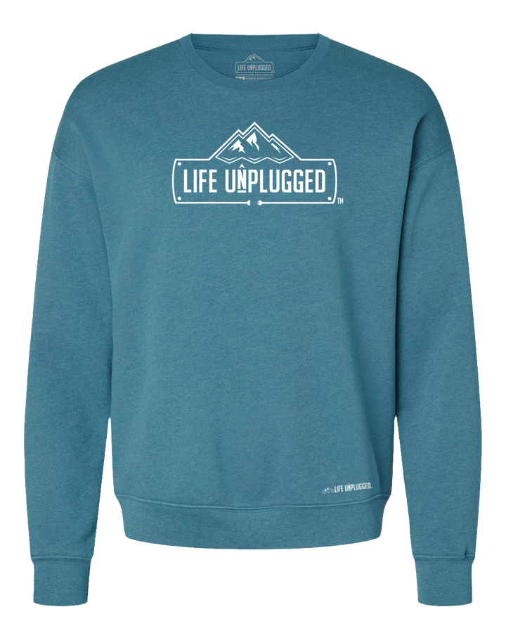 Life Unplugged Logo Midweight Super Soft Crewneck Sweatshirt