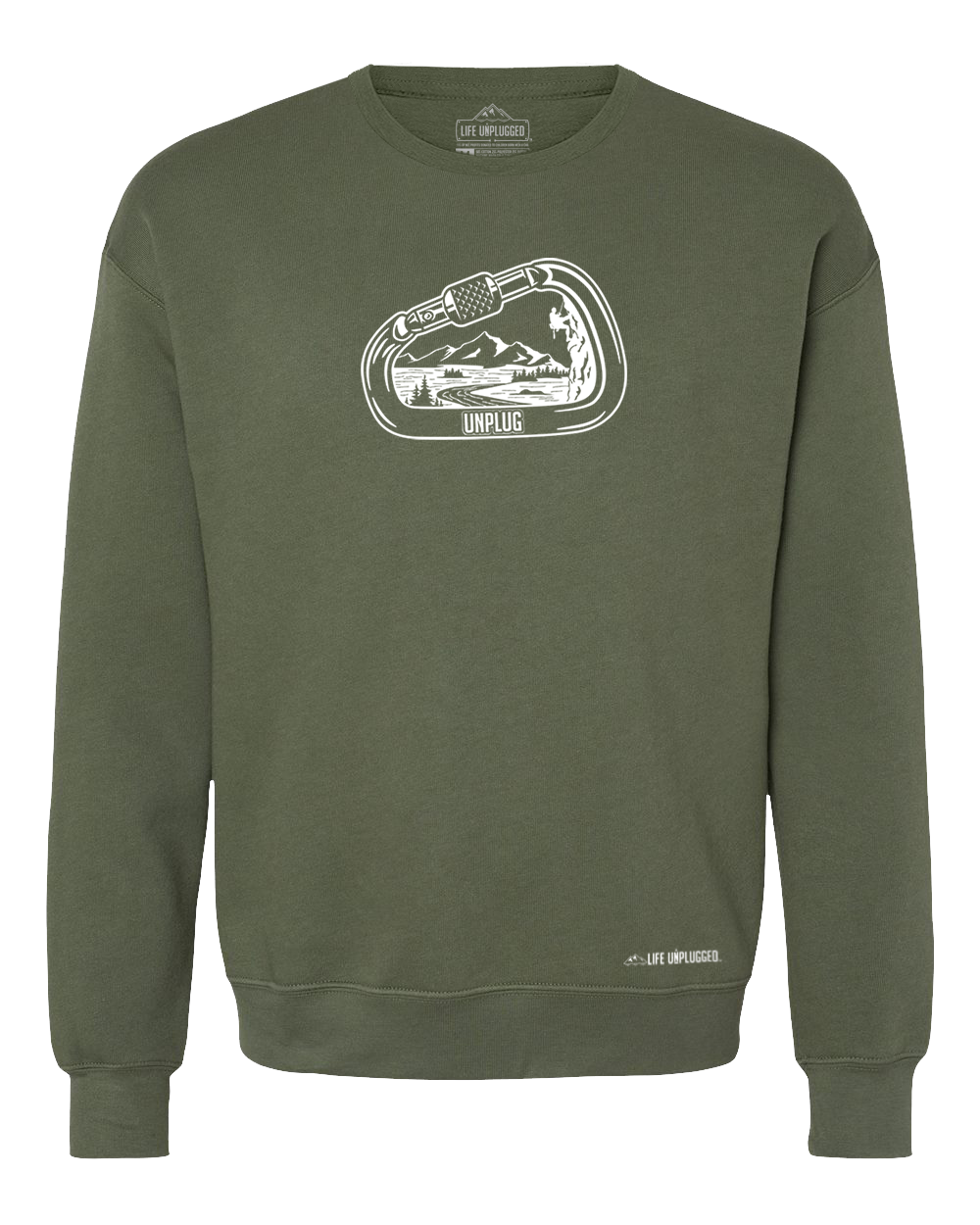 Rock Climbing Mountain Scene Midweight Super Soft Crewneck Sweatshirt