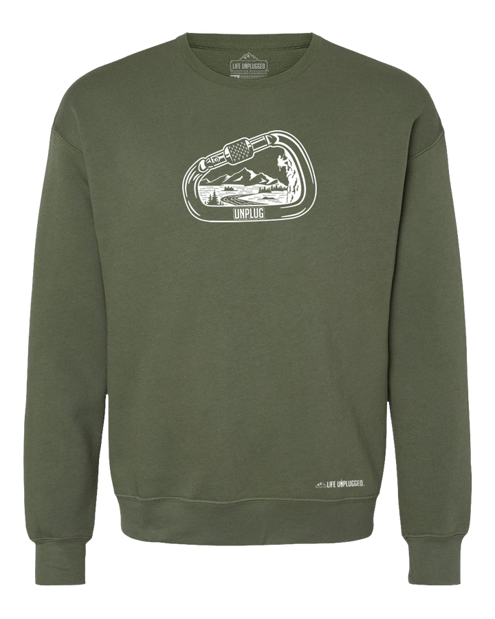 Rock Climbing Mountain Scene Midweight Super Soft Crewneck Sweatshirt